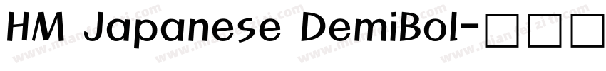 HM Japanese DemiBol字体转换